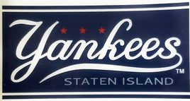 Staten Island Yankees 3 Inch Flat Static Cling Decal Minor Leage Baseball