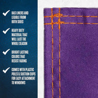 Wisconsin Badgers Premium Garden Flag Banner, Double Sided, 13x18 Inch, Display Stand Sold Seperately