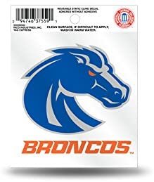 Boise State University Broncos 3 Inch Flat Static Cling Decal