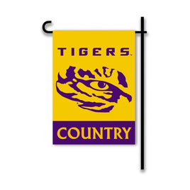 Louisiana State University LSU Tigers Premium Double Sided Garden Flag, 13x18 Inch, Display Pole Sold Separately