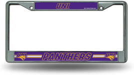 University of Northern Iowa Panthers Premium Metal License Plate Frame Chrome Tag Cover, 12x6 Inch