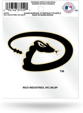 Arizona Diamondbacks 3 Inch Flat Static Cling Decal Secondary Logo