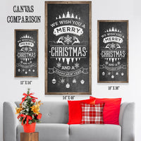 Merry Christmas Happy New Year - Canvas