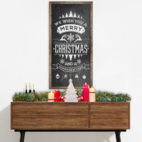 Merry Christmas Happy New Year - Canvas