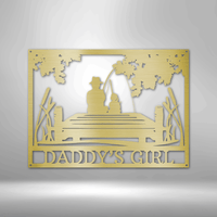 Daddy Daughter Memorial Personalized Gifts - Custom Metal Sign