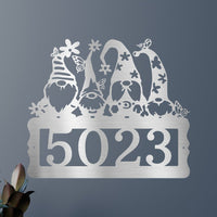Gnome Address Personalized Gifts - Custom Metal Sign
