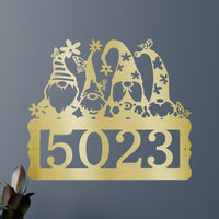 Gnome Address Personalized Gifts - Custom Metal Sign