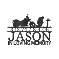 Motorcycle Remembrance Personalized Gifts - Custom Metal Sign