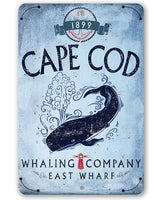 Cape Cod Whaling Company - Metal Sign