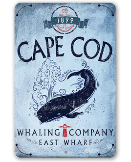 Cape Cod Whaling Company - Metal Sign