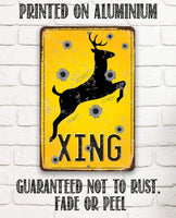 Deer Xing - Metal Sign