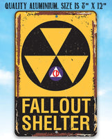 Fallout Shelter - Metal Sign
