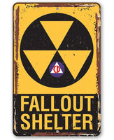 Fallout Shelter - Metal Sign