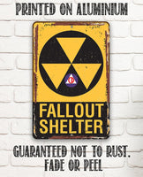 Fallout Shelter - Metal Sign