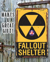 Fallout Shelter - Metal Sign