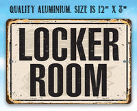Locker Room - Metal Sign
