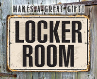 Locker Room - Metal Sign
