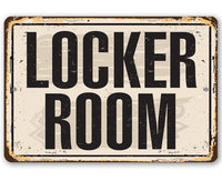 Locker Room - Metal Sign