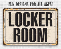 Locker Room - Metal Sign
