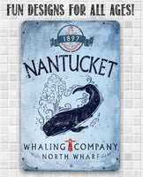 Nantucket Whaling Company - Metal Sign