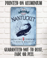Nantucket Whaling Company - Metal Sign