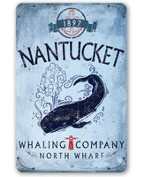 Nantucket Whaling Company - Metal Sign