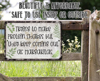 Trying To Make Protein Shakes - Metal Sign