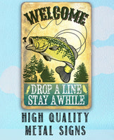 Welcome Drop A Line - Metal Sign