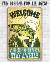 Welcome Drop A Line - Metal Sign