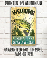 Welcome Drop A Line - Metal Sign
