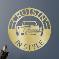 Classic Pickup Truck Personalized Gifts - Custom Metal Sign