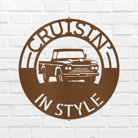 Classic Pickup Truck Personalized Gifts - Custom Metal Sign