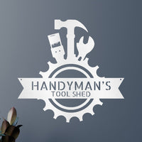 Handyman Shop Personalized Gifts - Custom Metal Sign