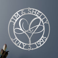 Infinite Love Personalized Gifts - Custom Metal Sign