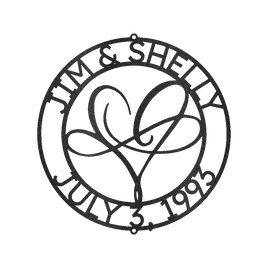 Infinite Love Personalized Gifts - Custom Metal Sign