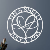 Infinite Love Personalized Gifts - Custom Metal Sign