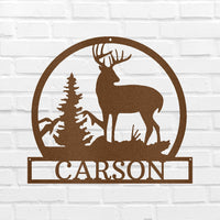 Outdoor Buck Personalized Gifts - Custom Metal Sign