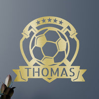 Soccer Plaque Personalized Gifts - Custom Metal Sign