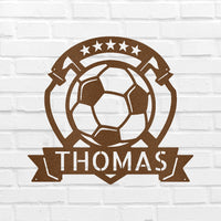 Soccer Plaque Personalized Gifts - Custom Metal Sign