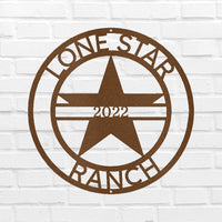 The Lone Star State Symbol Personalized Gifts - Custom Metal Sign