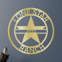 The Lone Star State Symbol Personalized Gifts - Custom Metal Sign