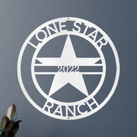 The Lone Star State Symbol Personalized Gifts - Custom Metal Sign