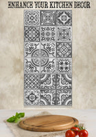 Mexican Tile Grey Shades - Canvas