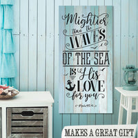 Mightier Than The Waves - Canvas