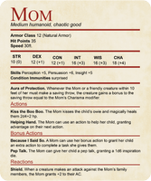 Mom DND Shirt - Funny Stat Block