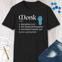 Monk Class Definition D&D T-Shirt