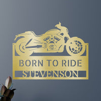 Motorcycle Decor - Custom Metal Sign