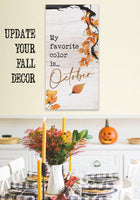 My Favorite Color is October - Canvas