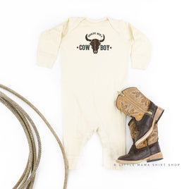 Should've Been a Cowboy - Distressed Design - Baby Sleeper
