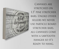 New Home New Beginnings - Canvas
